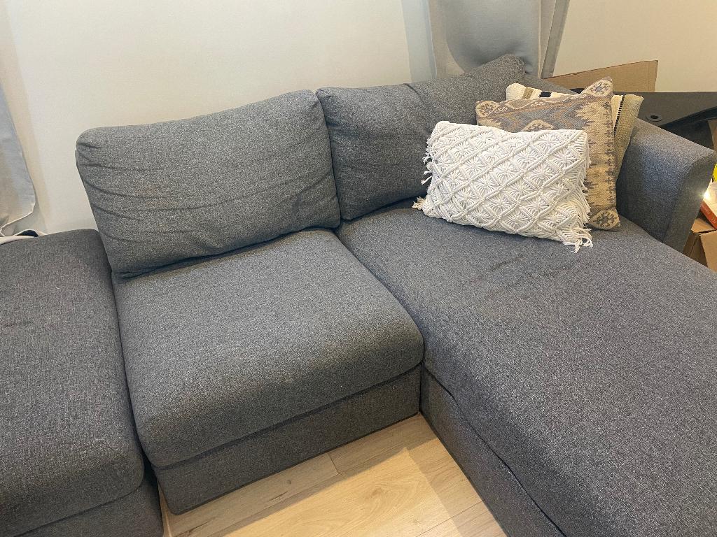 Bank GRATIS, Ophalen, Gebruikt, 100 tot 125 cm, Hoekbank