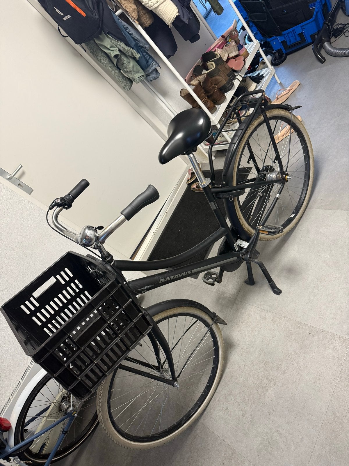 Batavus kinderfiets met krat, 26 inch, Ophalen, Gebruikt, 26 inch of meer, Versnellingen
