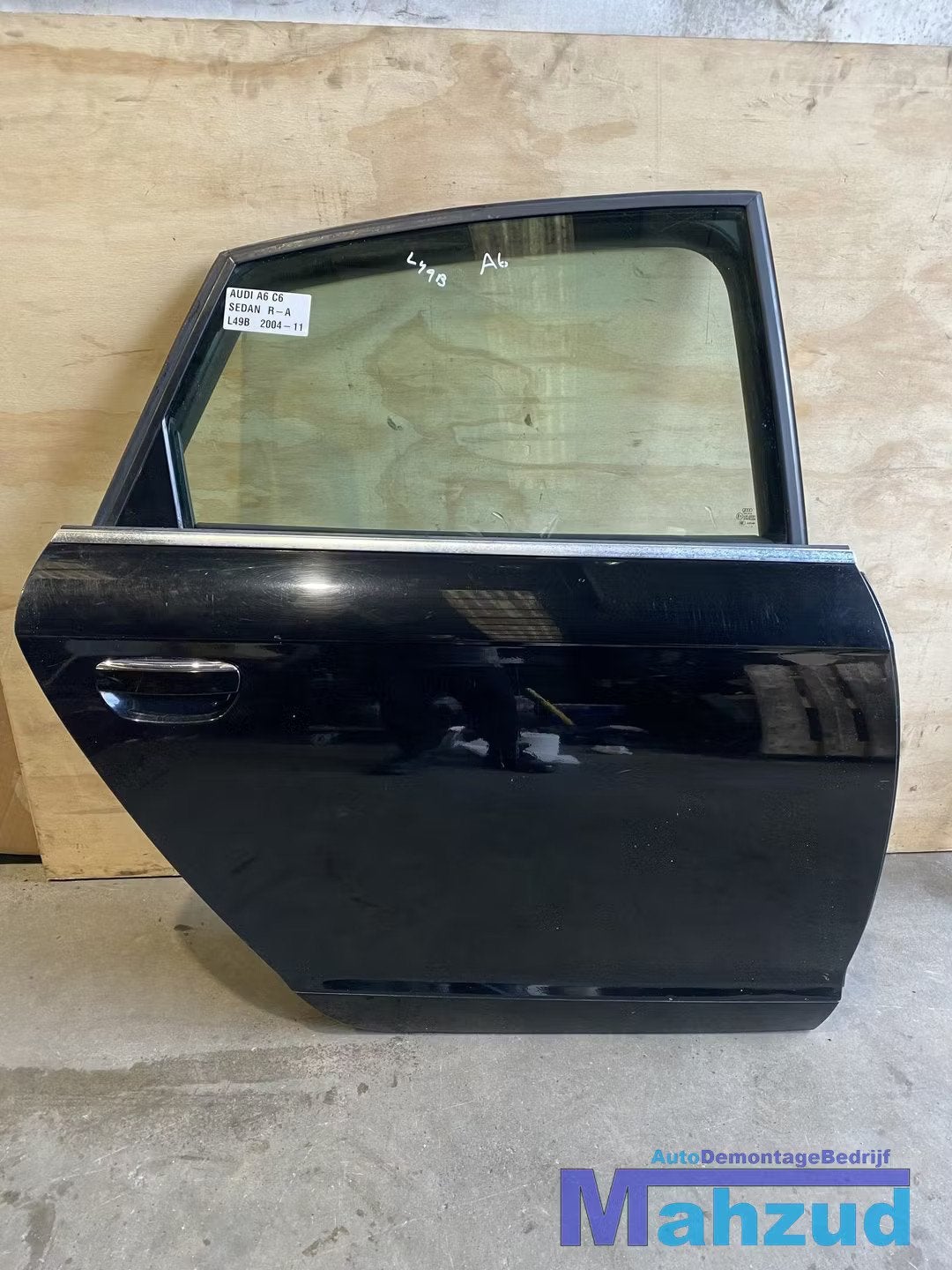 AUDI A6 C6 SEDAN zwart L49B Rechts achter deur portier 2004-, Gebruikt, Deur, AUDI AG, Kundenbetreuung@audi.de