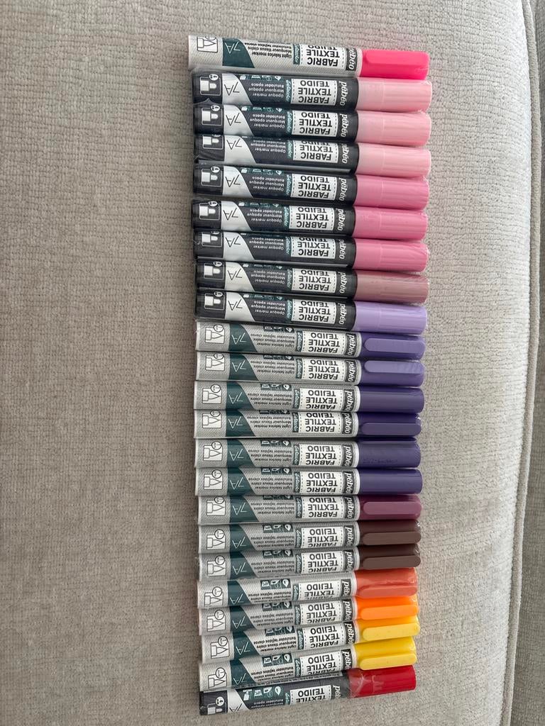 Pebeo Textielstiften - 23 stuks - Nieuw, Ophalen of Verzenden, Nieuw, Overige typen