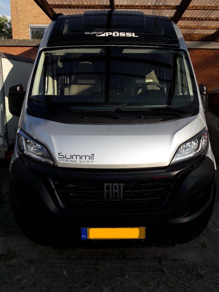 Pössl Summit 540 Prime Fiat Ducato 2.2 MJ3 160pk 7700km 2022, Buscamper of Camperbus, Fiat, Luifel, Pössl
