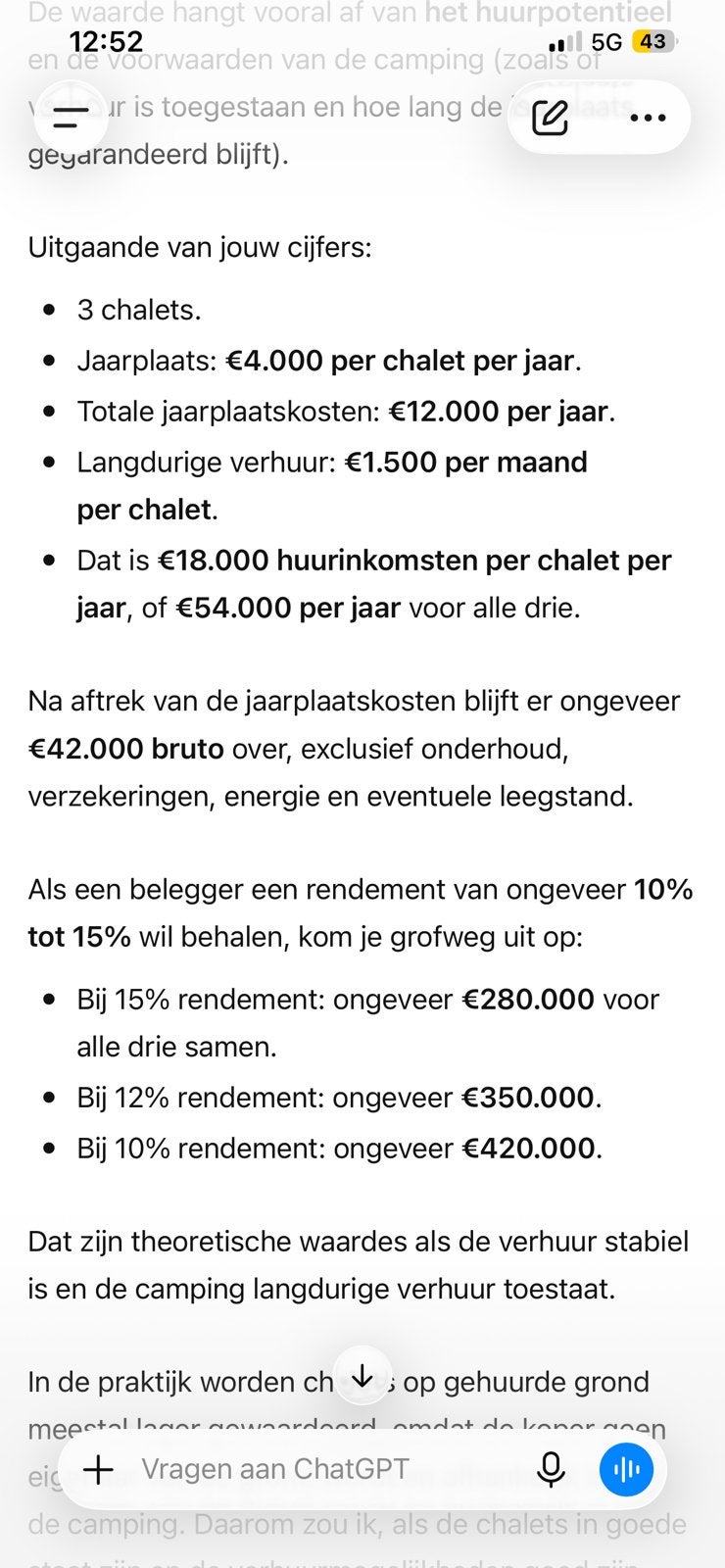 Te koop: Unieke investeringskans – 3 recreatiechalets