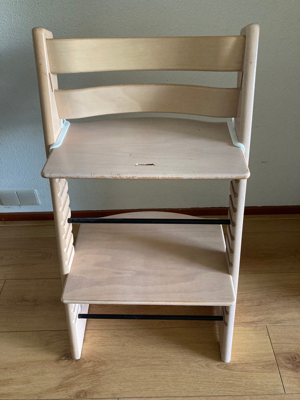 Trip trap kinderstoel met toebehoren, Kinderen en Baby's, Kinderstoelen, Ophalen, Gebruikt, Meegroeistoel, Gordel(s)