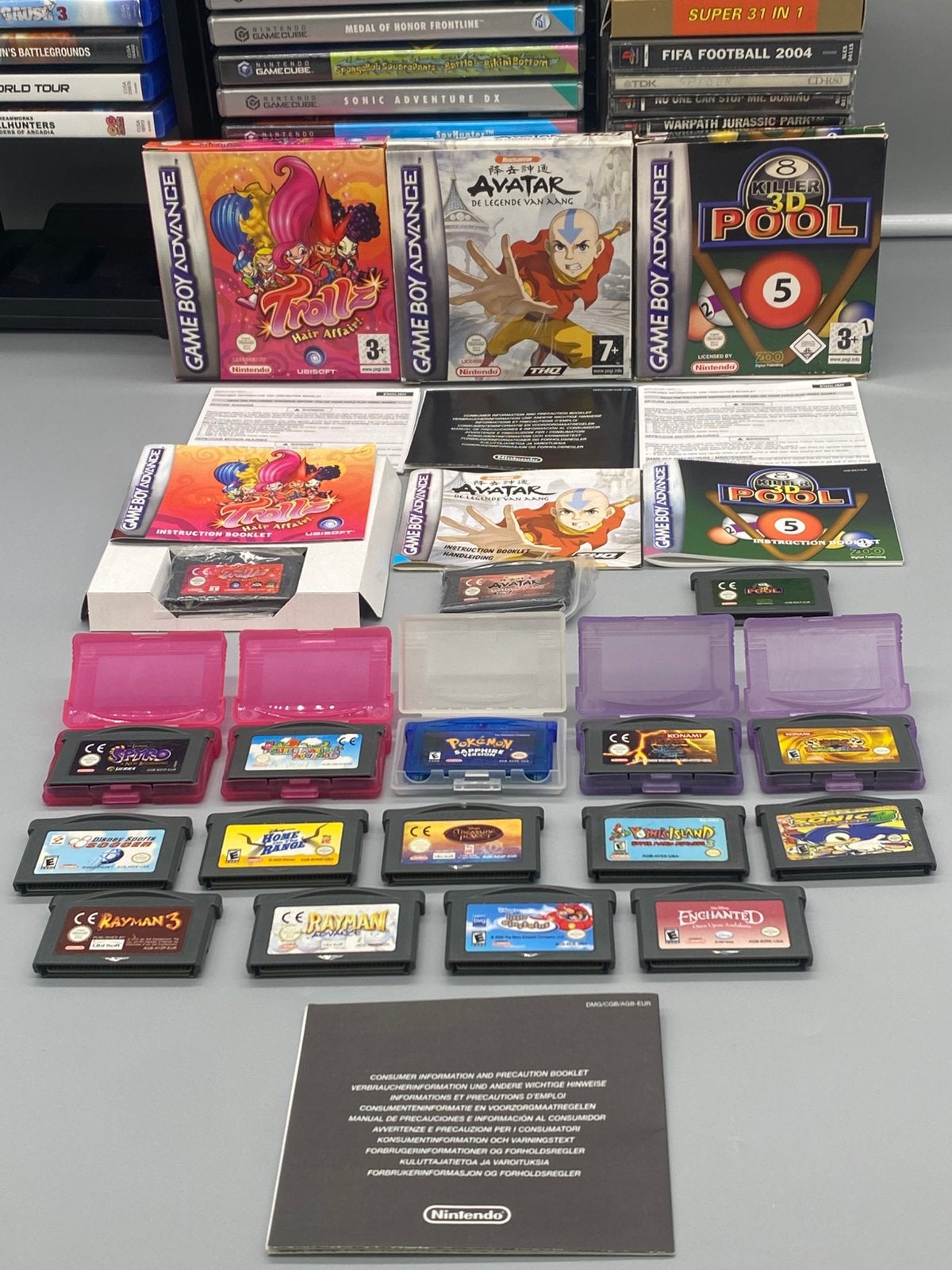 Nintendo Game Boy Advance games | Pokémon Spyro Avatar etc., Spelcomputers en Games, Games | Nintendo Game Boy, Avontuur en Actie