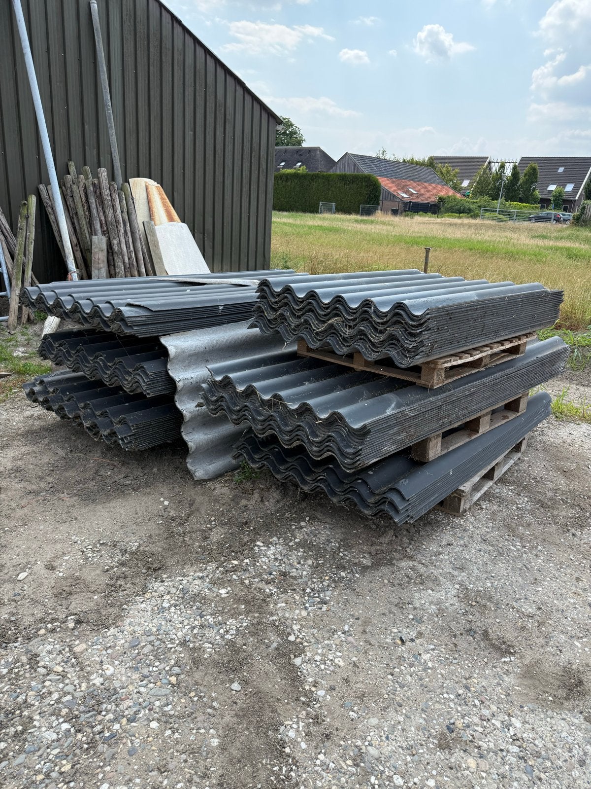 Golfplaten, diverse lengtes, uit 2019 (asbestvrij), Ophalen, Overige materialen, Gebruikt, 15 m² of meer