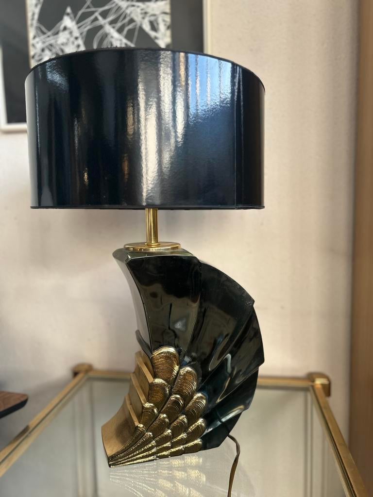 Hollywood Regency lampvoet, groot model, vleugel met goud, Ophalen, Zo goed als nieuw, Minder dan 50 cm