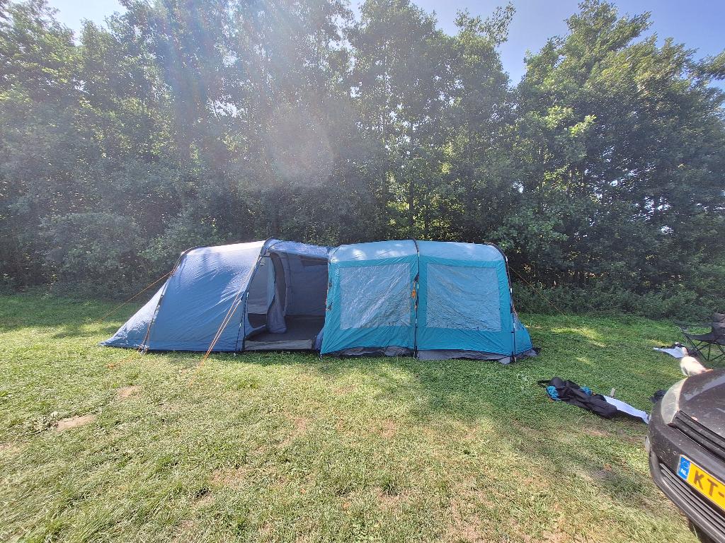 Easy Camp tent Wichita 400 4 pers. met bijbehorende luifel, Ophalen, Gebruikt, Tot en met 4
