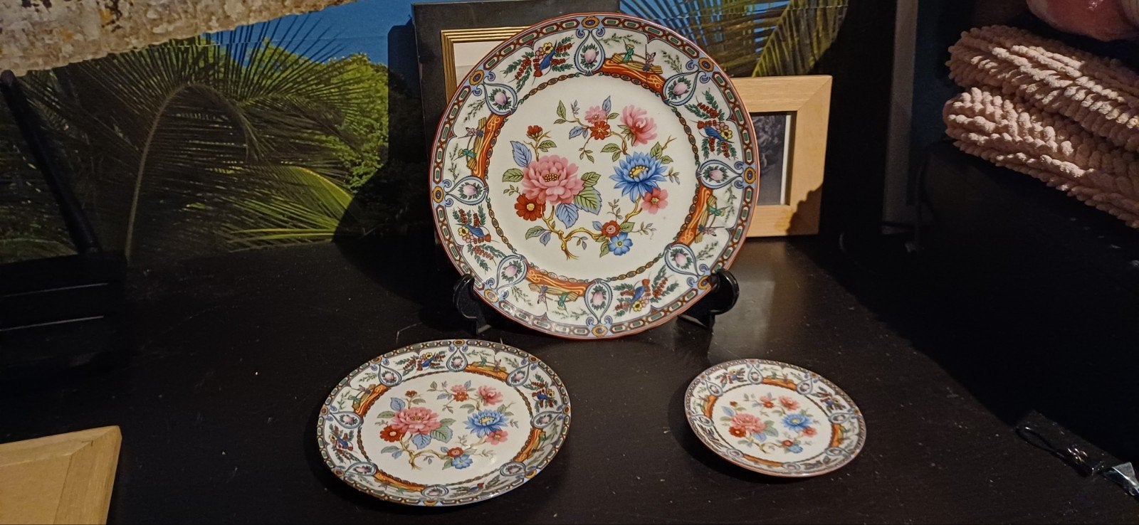 chinees porseleine borden set, Ophalen