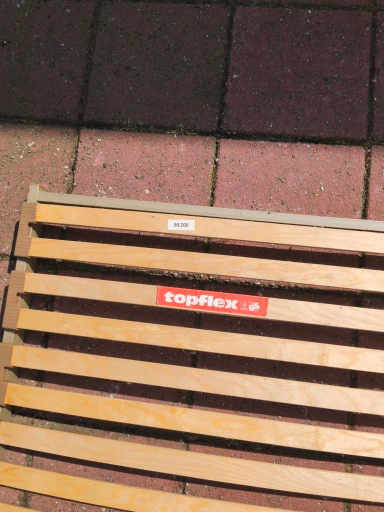 Topflex lattenbodem 90x200 cm, Gebruikt, 90 cm, Eenpersoons, Ophalen of Verzenden