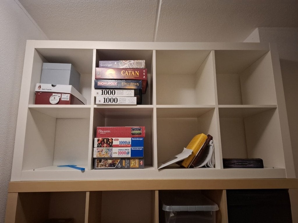 Witte Kalax kast van Ikea (8 vakjes), Huis en Inrichting, Ophalen, Gebruikt, 100 tot 150 cm, 50 tot 100 cm
