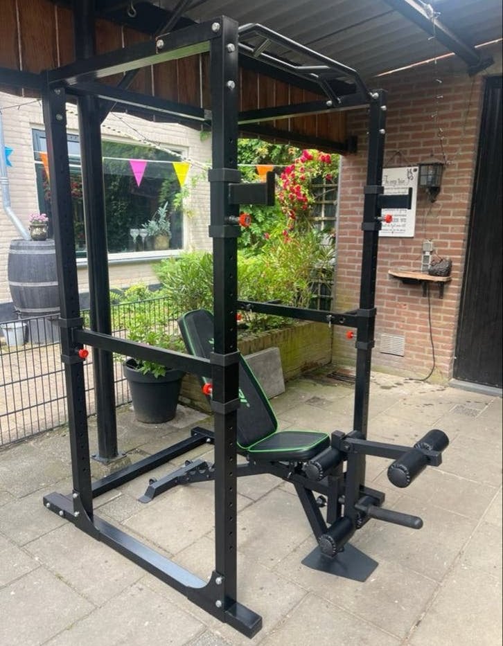 Krachtstation/ Squat Rek Raw Fitness, Sport en Fitness, Ophalen, Gebruikt, Krachtstation, Metaal