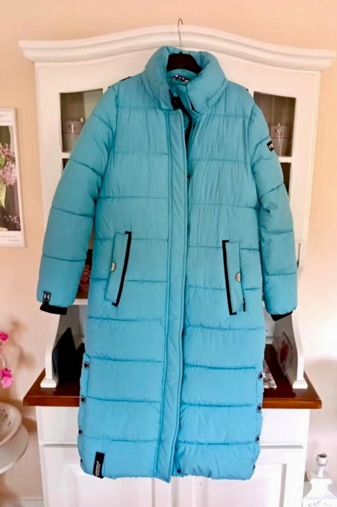 Mooie nette hemelsblauwe jas van het merk Navahoo!!, Kleding | Dames, Navahoo, Blauw, Ophalen of Verzenden, Zo goed als nieuw