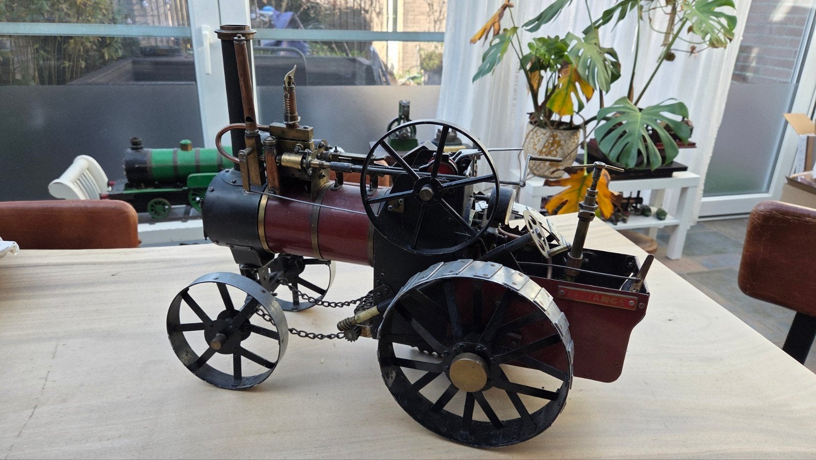 Freelance 1.5" Stoomtractor Burrell Stijl, Gebruikt, Ophalen, Overige merken, Groter dan 1:32