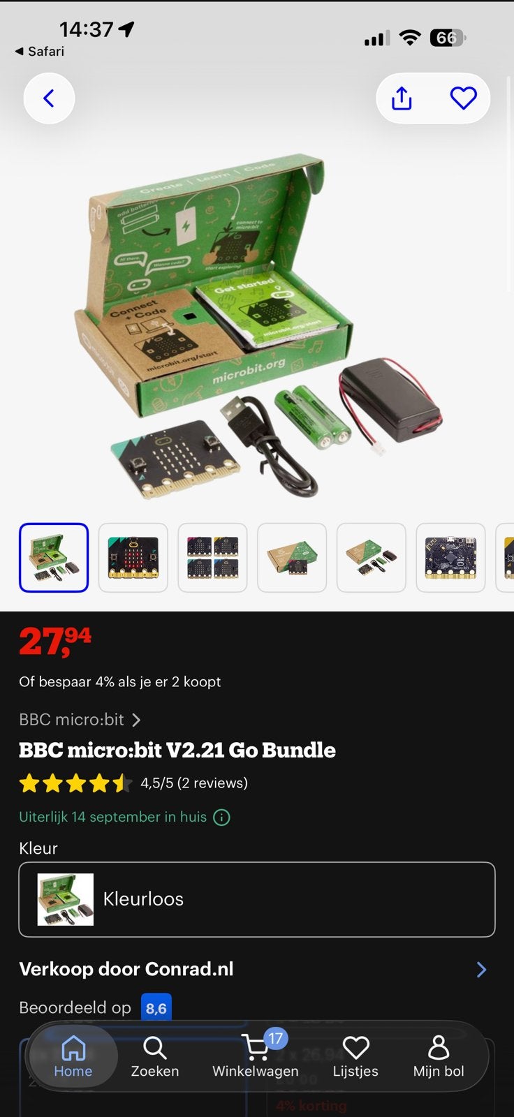 Micro:bit €15 vaste prijs, werkt goed, Ophalen of Verzenden, Zo goed als nieuw