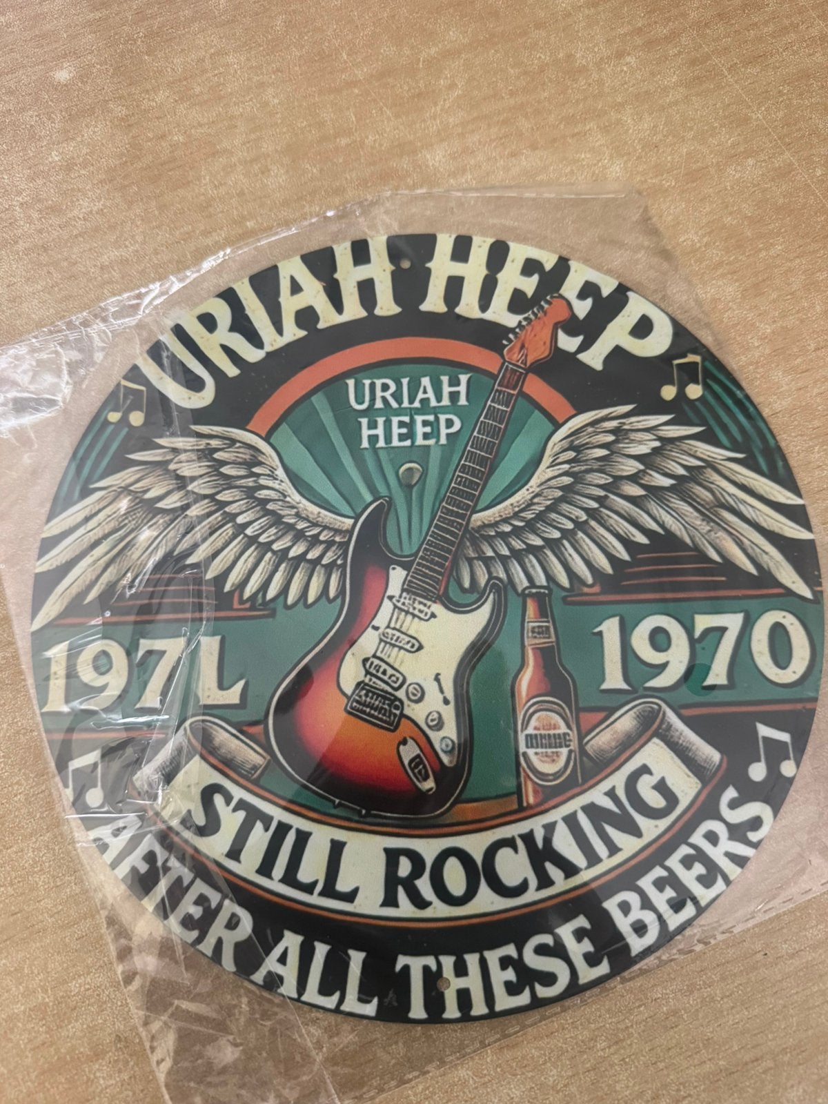 Uriah heep reclamebord mancave bar kroeg bier, Ophalen of Verzenden, Nieuw