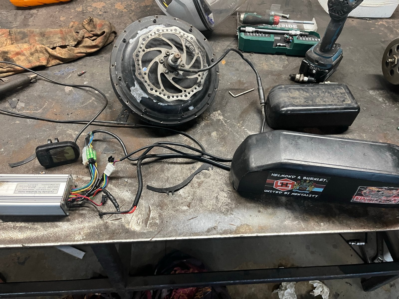 Nette Conversiekit 500W Motor 13Ah Accu 48 V - 55-60 km/u, Ophalen, Gebruikt