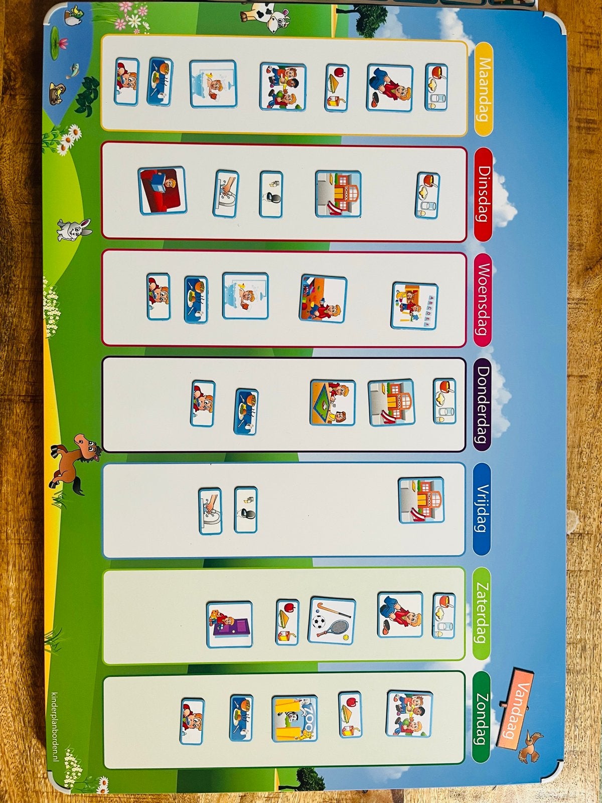 Planbord met veel extra magneetjes (zie fotos), Ophalen of Verzenden, Zo goed als nieuw, Knutselen