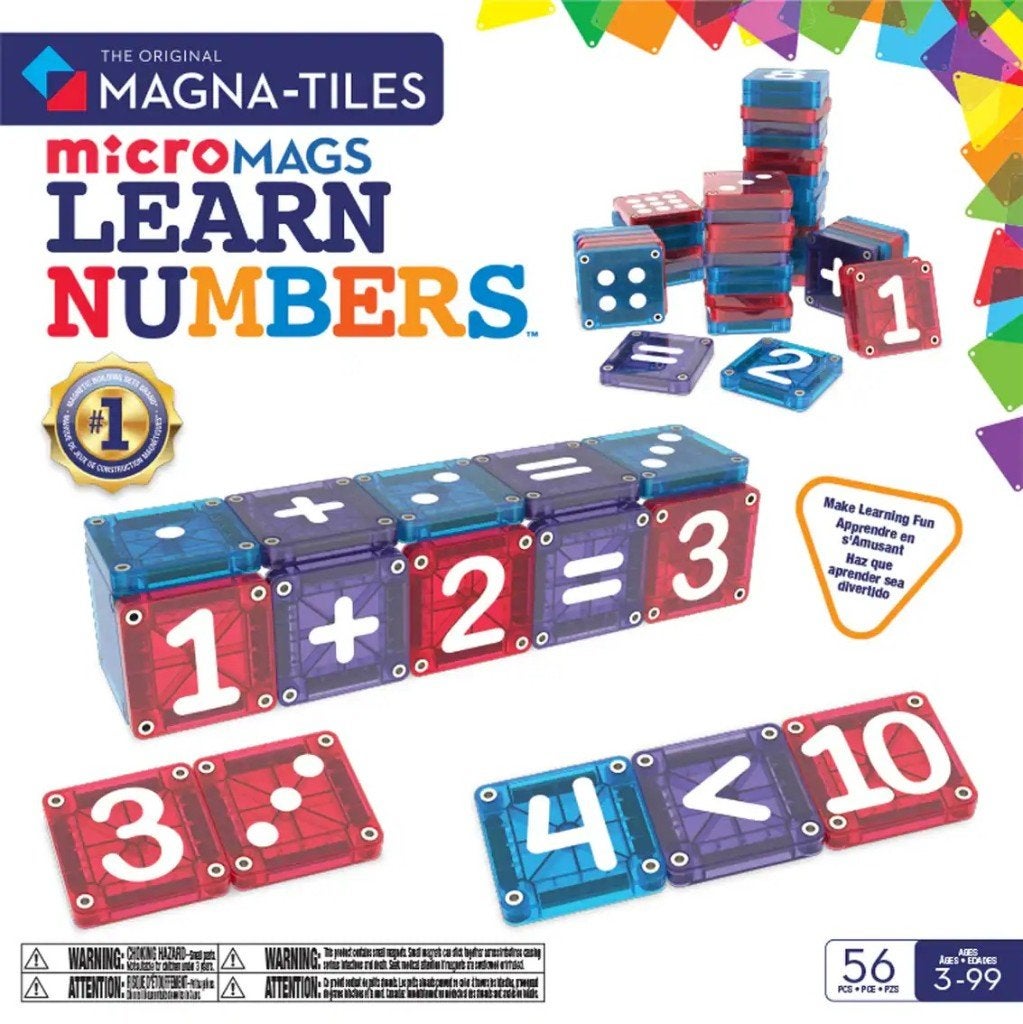 MAGNA-TILES microMAGS Learn Numbers 56 stuks - nieuw, Kinderen en Baby's, ., MAGNA-TILES, Ophalen of Verzenden, .