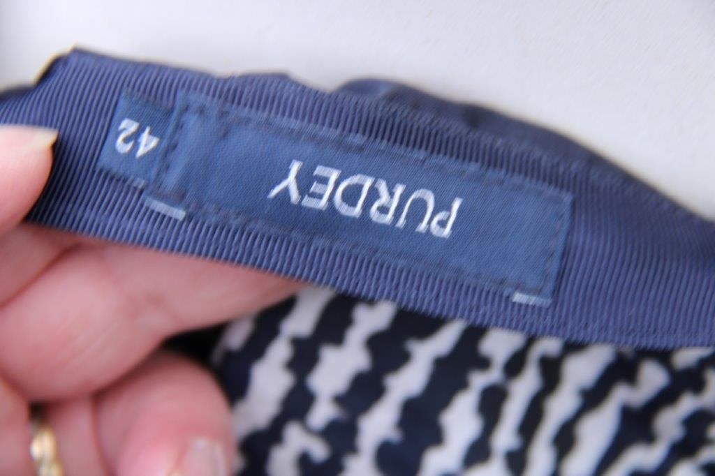 Rok donkerblauw/ creme Purdey mt 42 Vaste prijs, Blauw, Maat 42/44 (L), Ophalen of Verzenden, Zo goed als nieuw