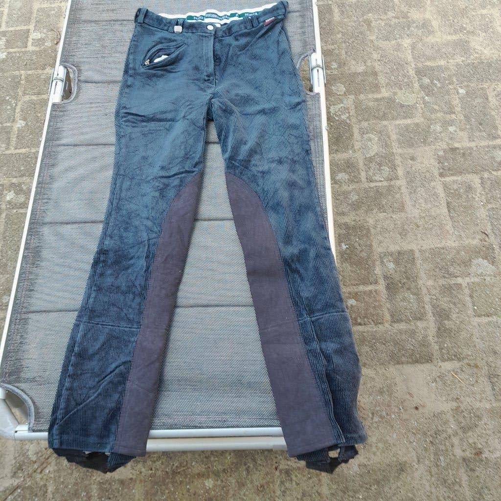 horka jodphur rijbroek rib zwart, Dieren en Toebehoren, Paardrijkleding, Gebruikt, L, Horka, Ophalen of Verzenden