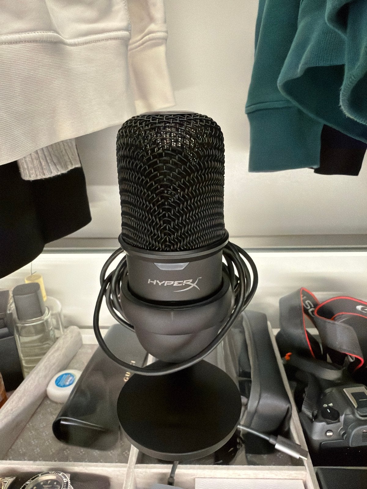 HyperX SoloCast USB Microfoon - Perfect voor Streaming/Gamin, Muziek en Instrumenten, Ophalen of Verzenden, Zo goed als nieuw