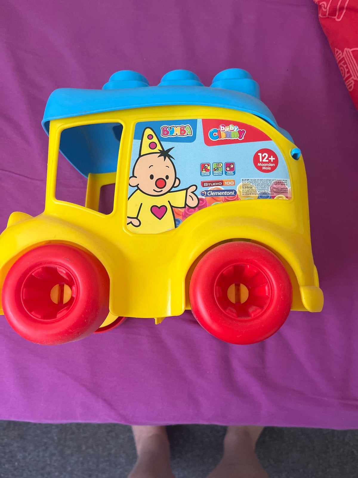 Bumba Baby Clementoni speelbus met blokken, Ophalen, Gebruikt, Auto, Met wieltjes