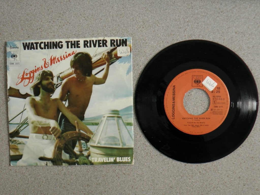 Loggins & Messina Wathcing the river run VINYL SINGLE, Cd's en Dvd's, Gebruikt, 7 inch, Pop, Fotohoes