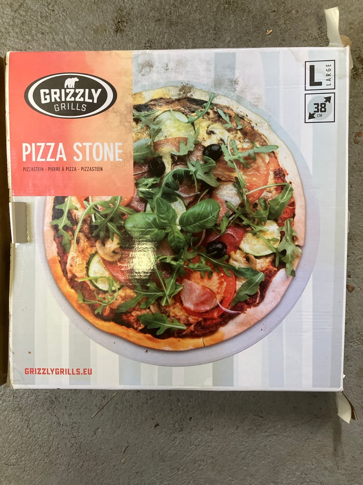 Grizzly Grills Pizzasteen - Large (38 cm), Ophalen of Verzenden, Gebruikt
