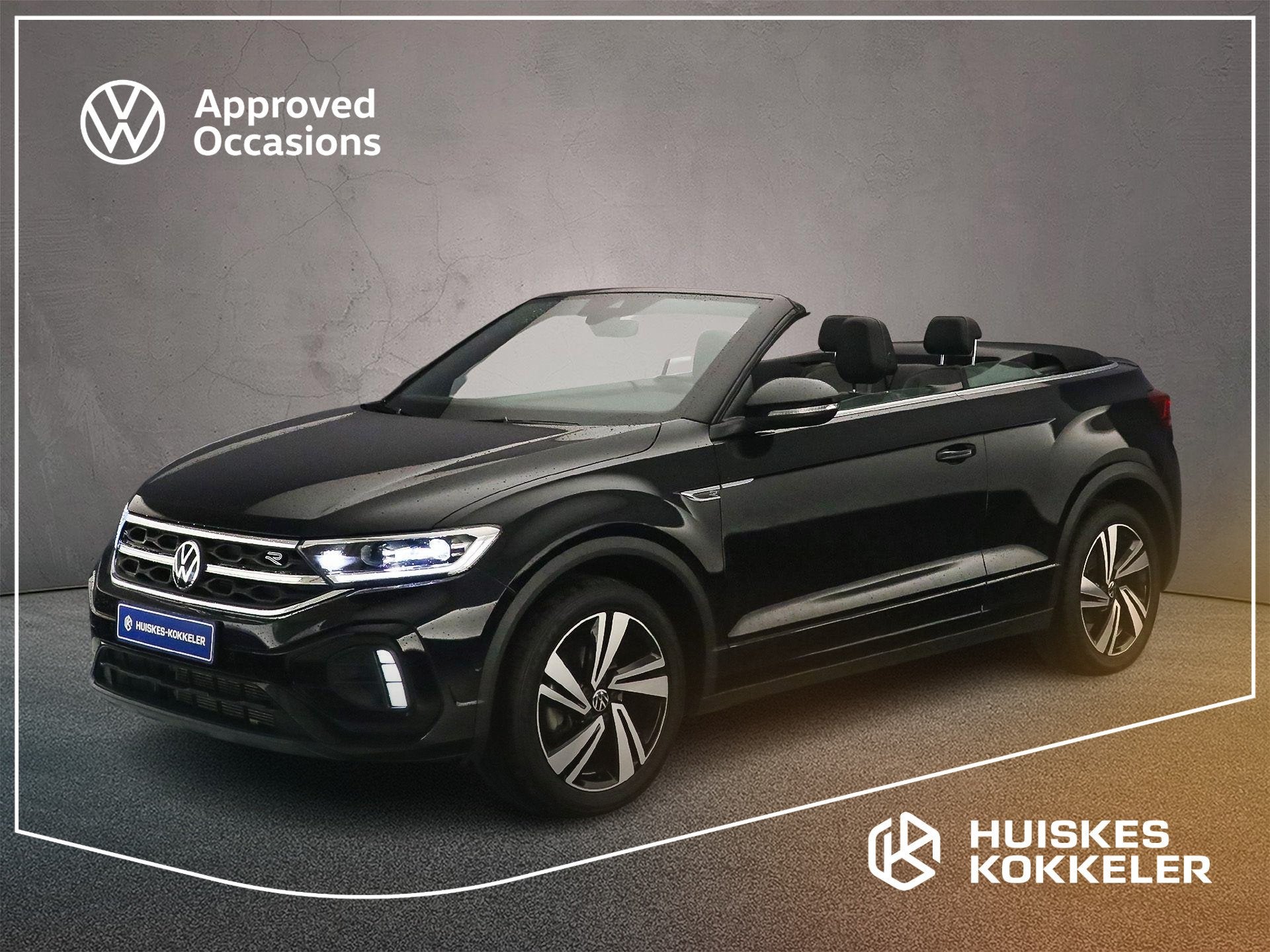 Volkswagen T-Roc R-Line 1.5 TSI 150pk DSG Automaat Adaptive, Auto's, Volkswagen, 4 stoelen, Zwart, Bedrijf, Geïmporteerd