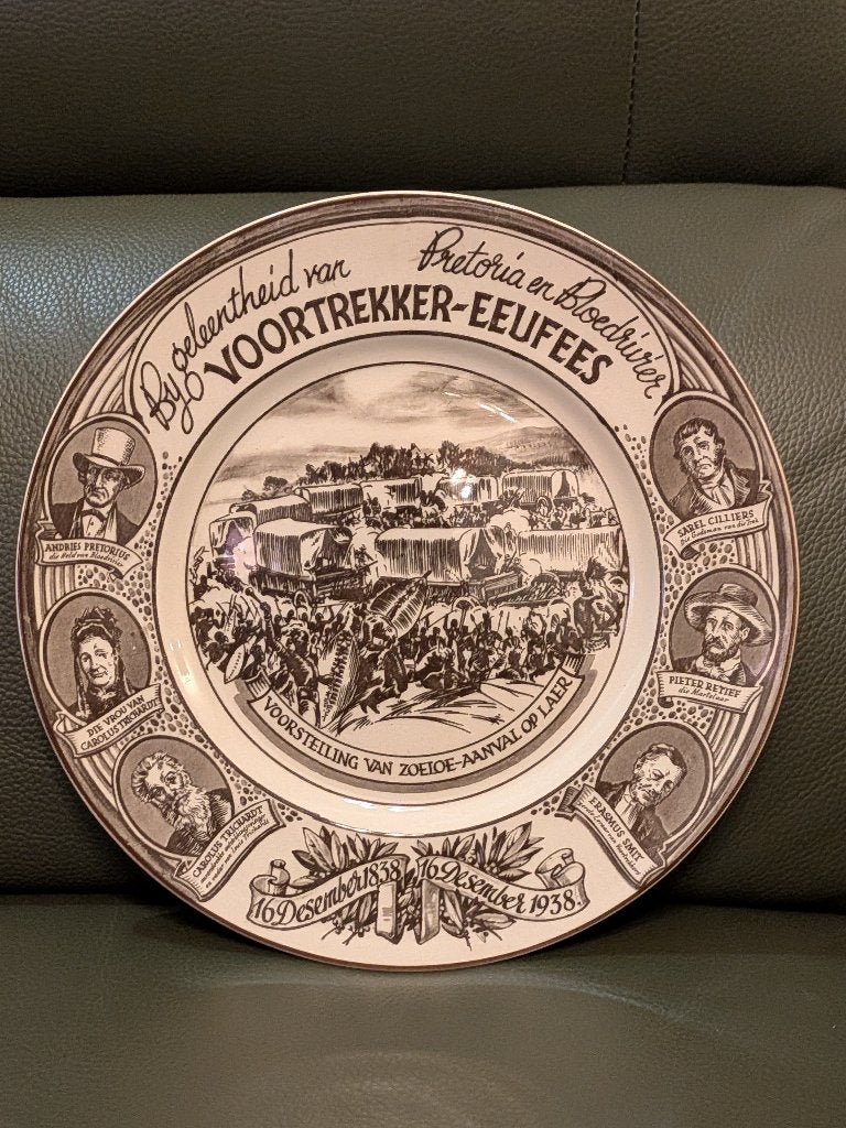 Vintage herdenkingsbord Zuid-Afrika, Royal Doulton, 1938, Ophalen of Verzenden