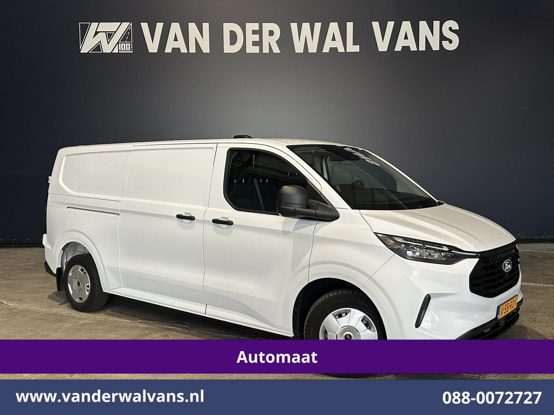 Ford Transit Custom 2.0 TDCI 170pk Automaat L2H1 Euro6 Airco, Auto's, Dealer onderhouden, 4 cilinders, 1887 kg, Wit