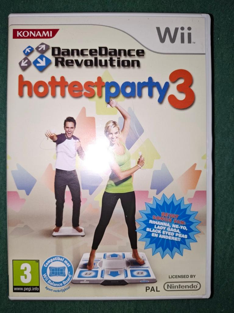 Wii game Dance Dance Revolution Hottest Party 3, Spelcomputers en Games, Games | Nintendo Wii, Gebruikt, Muziek, 3 spelers of meer