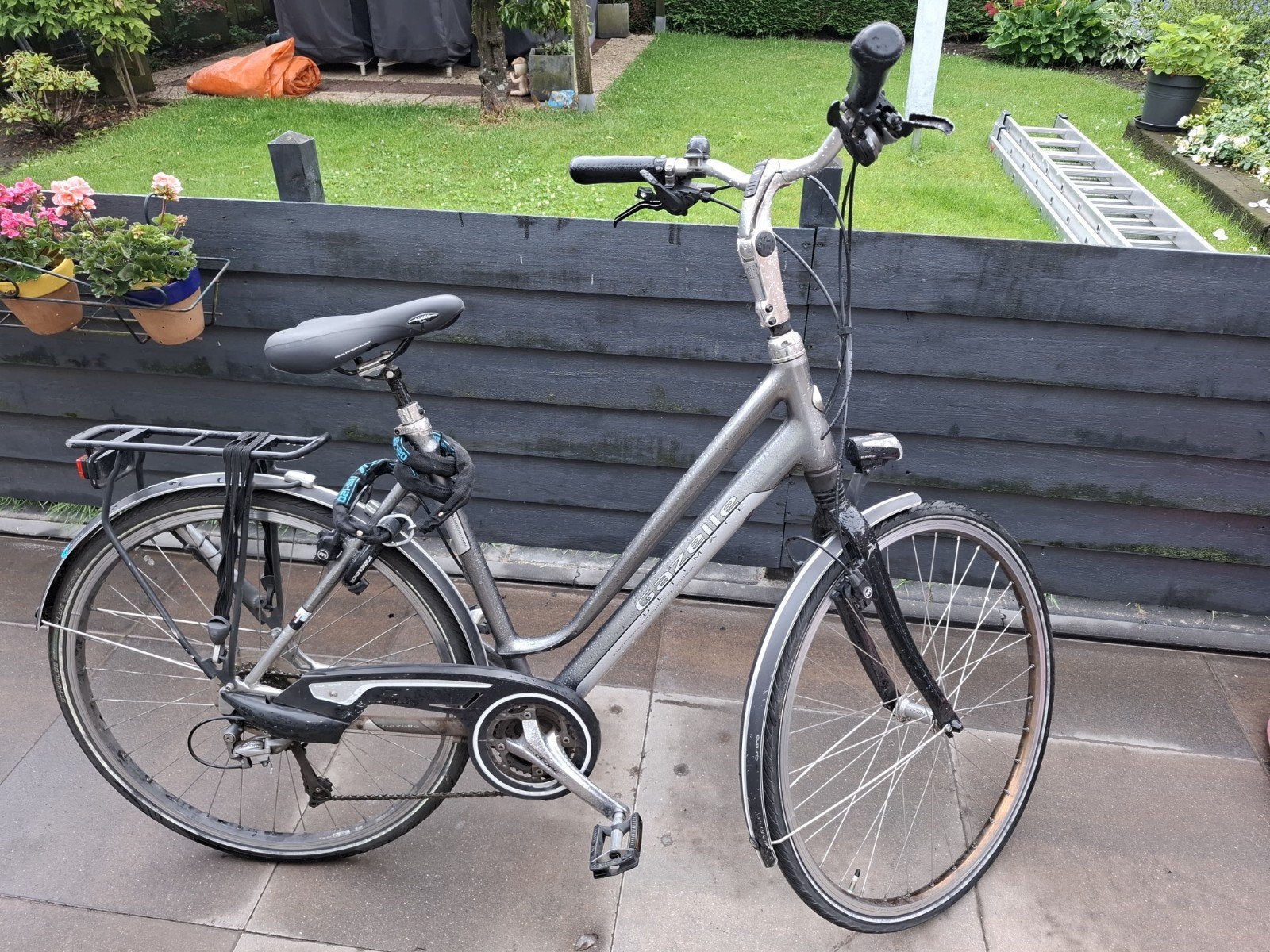 Gazelle damesfiets met lage instap, Ophalen, Velgrem, Versnellingen, Gazelle