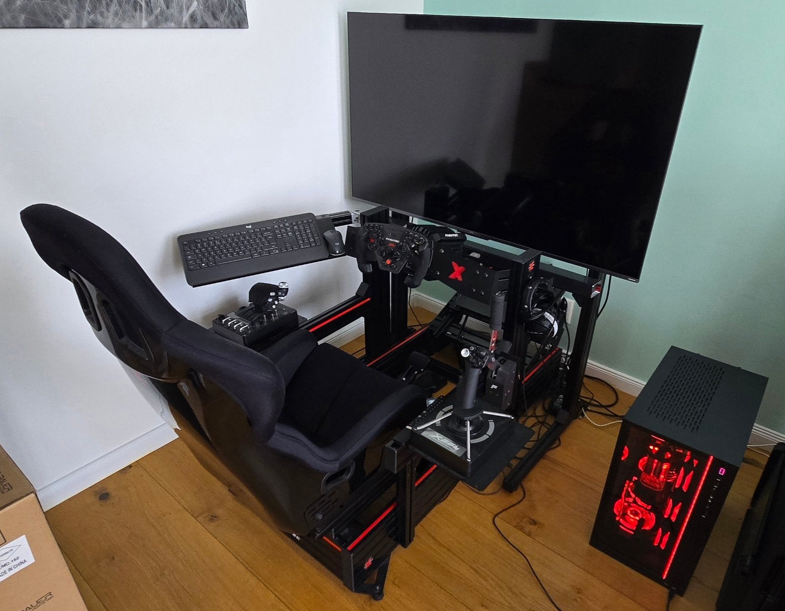 Simracing stoel, Fanatec DD+, 4kTV 120hz, computer RTX4090, Ophalen, 1 speler, Racen en Vliegen, Virtual Reality