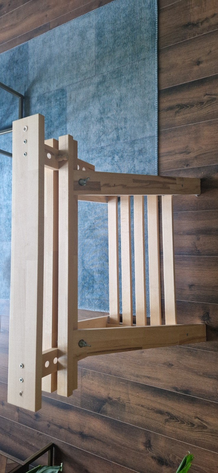 IKEA MITTBACK Schraag - Berkenhout, Ophalen, Tafelpoot, 50 tot 100 cm, Modern, Scandinavisch