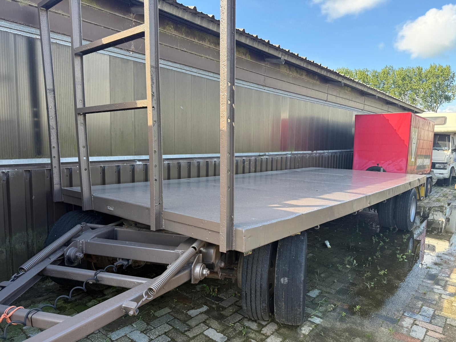 Te koop landbouwwagen en aanhanger met ruif, Auto diversen, Aanhangers en Bagagewagens, Ophalen, Gebruikt