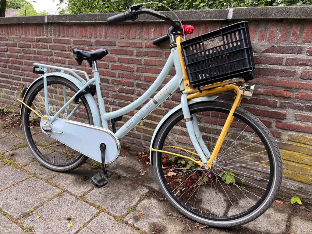 Cortina transportfiets frame maat 46 (lichtgroen), Ophalen, Gebruikt, Terugtraprem, 26 inch of meer
