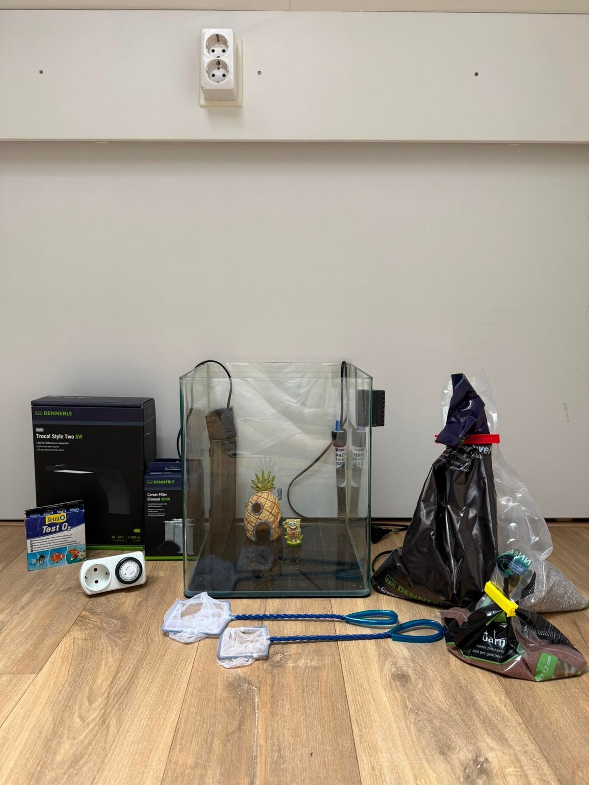 # complete aquarium incl alle toebehoren #, Ophalen, Inclusief deksel, Zo goed als nieuw, Leeg aquarium