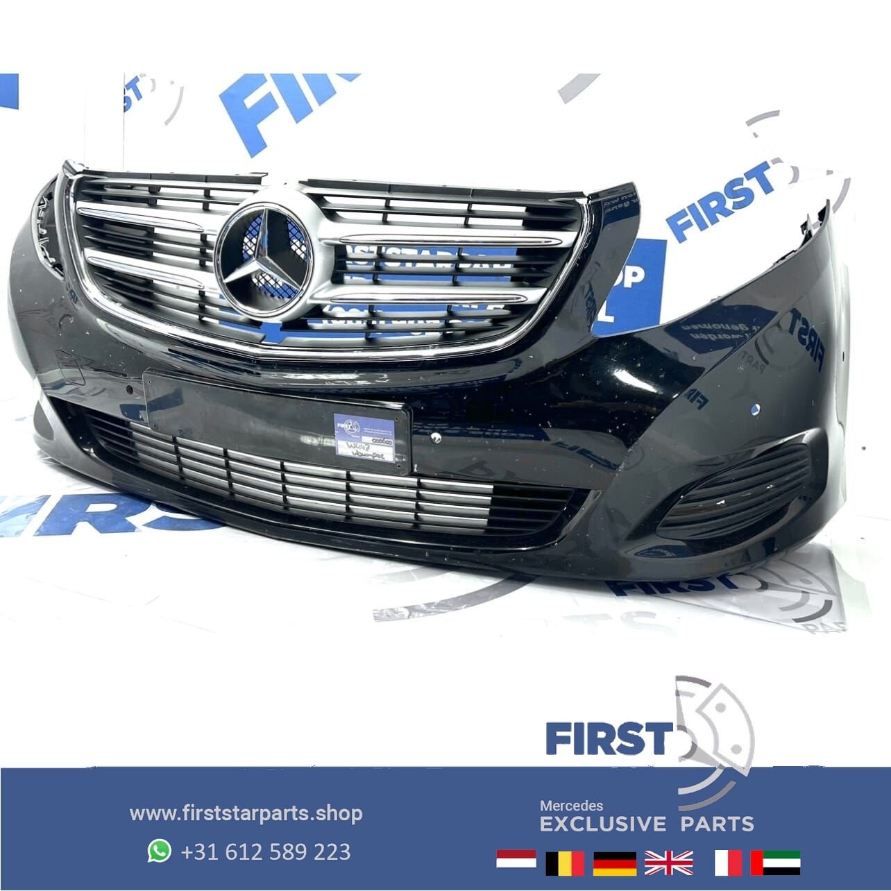 W447 VOORBUMPER Mercedes V KLASSE / VITO VOORBUMPER COMPLEET, Gebruikt, -, Voor, Ophalen of Verzenden