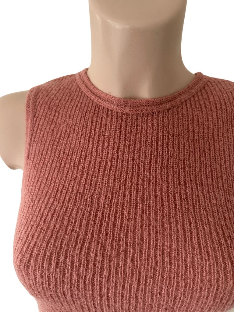 Fiorucci top XS, Ophalen of Verzenden, Zo goed als nieuw, Roze, Zonder mouw