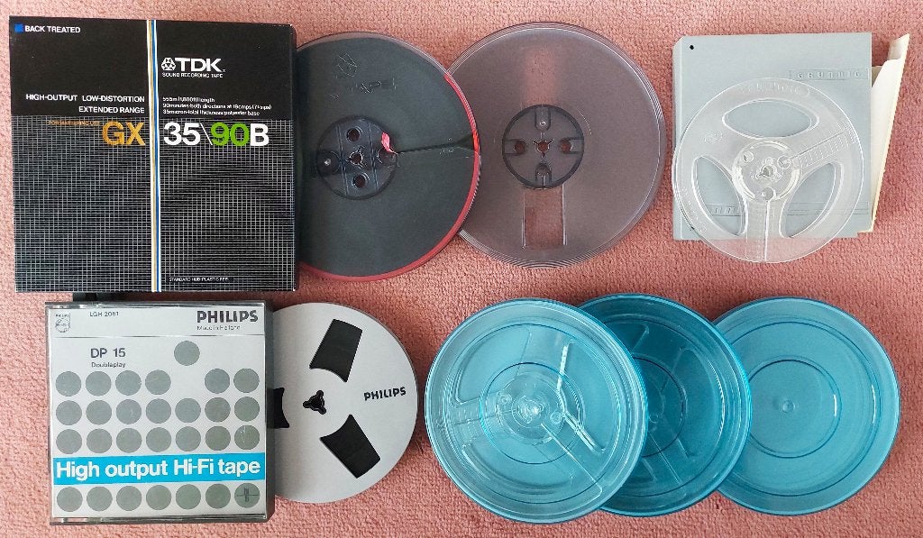 TAPES, SPOELEN & CASSETTES: 18, 15 EN 13 CM, Ophalen of Verzenden, Onderdeel