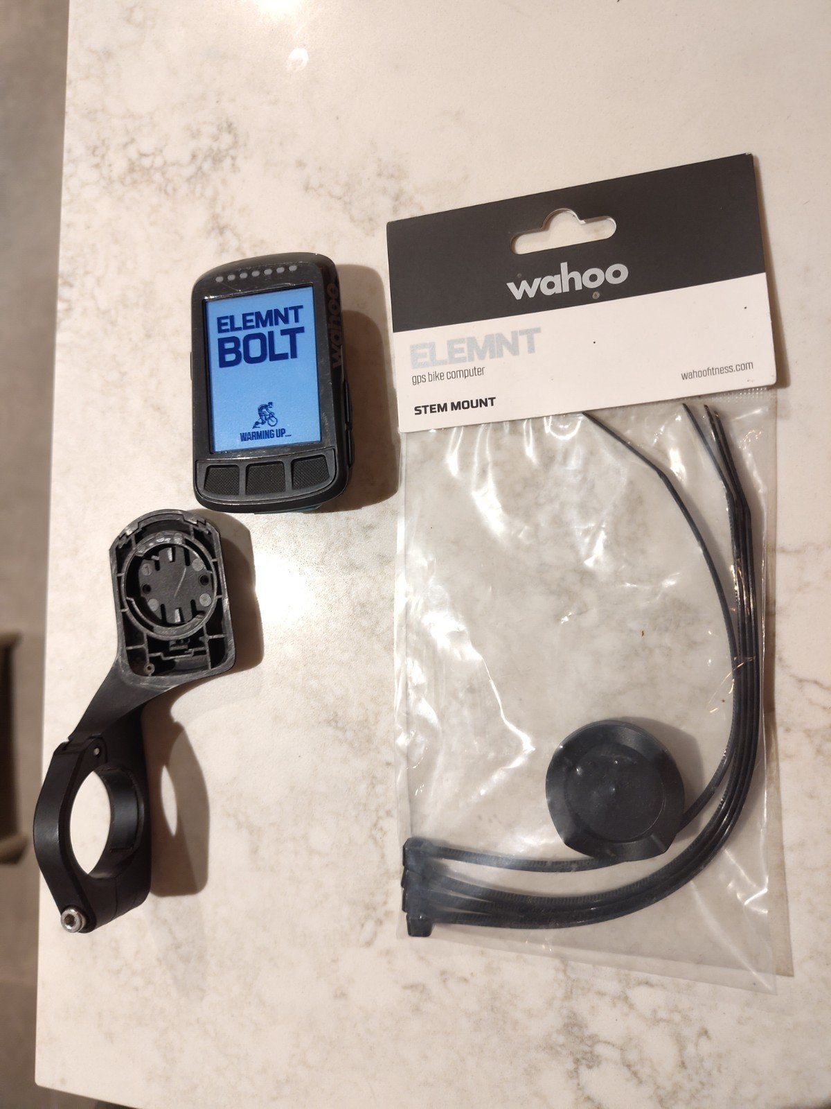Wahoo Elemnt Bolt GPS fietscomputer met stuurhouder, Ophalen of Verzenden, GPS, Gebruikt