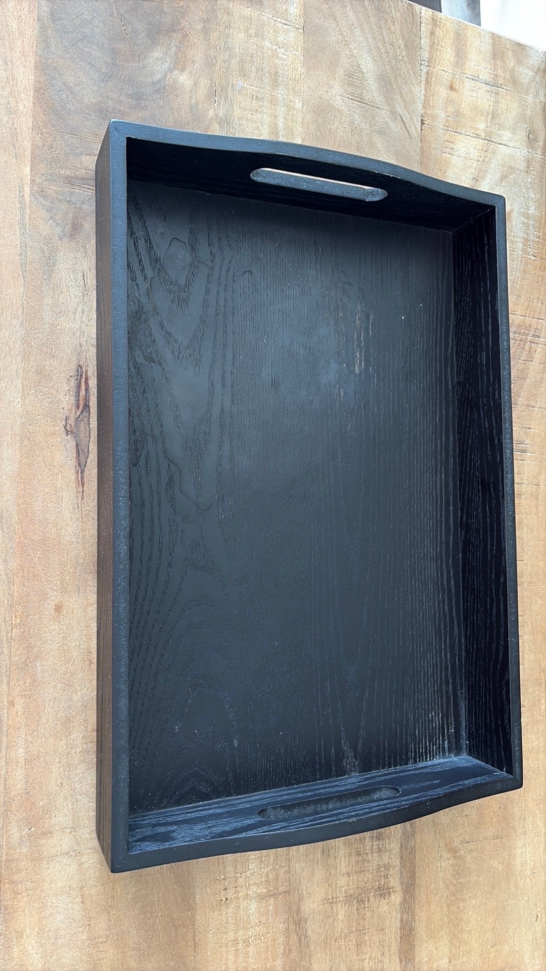Dienblad, zwart, rechthoek, Xenos hout, Ophalen, Zo goed als nieuw, Rechthoekig, Hout