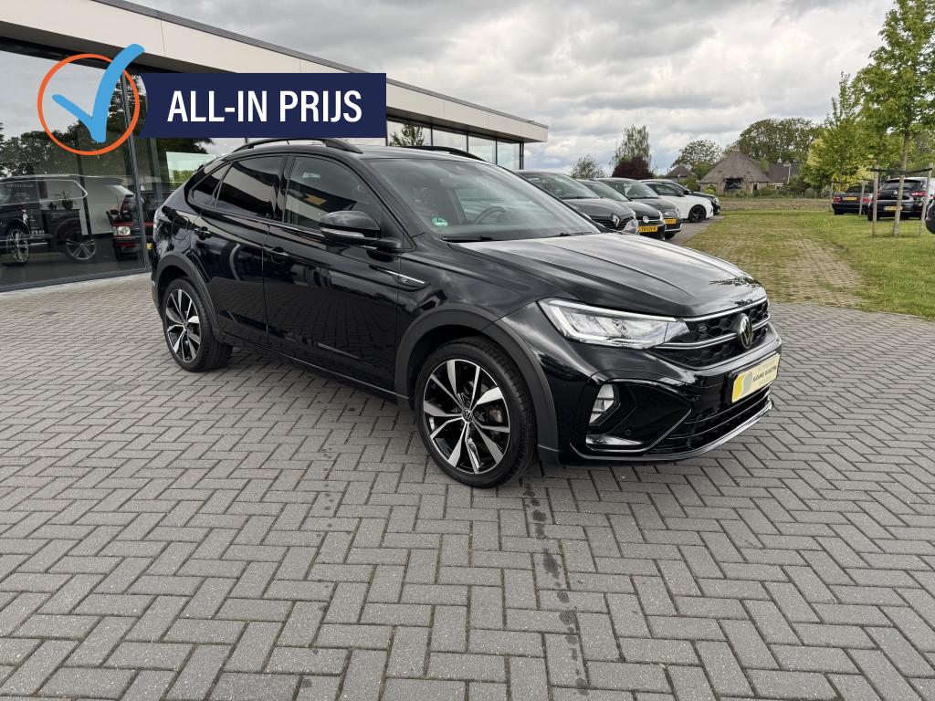 Volkswagen Taigo 1.0 TSI R-Line (bj 2023), Auto's, Volkswagen, Gebruikt, Euro 6, 620 kg, Zwart