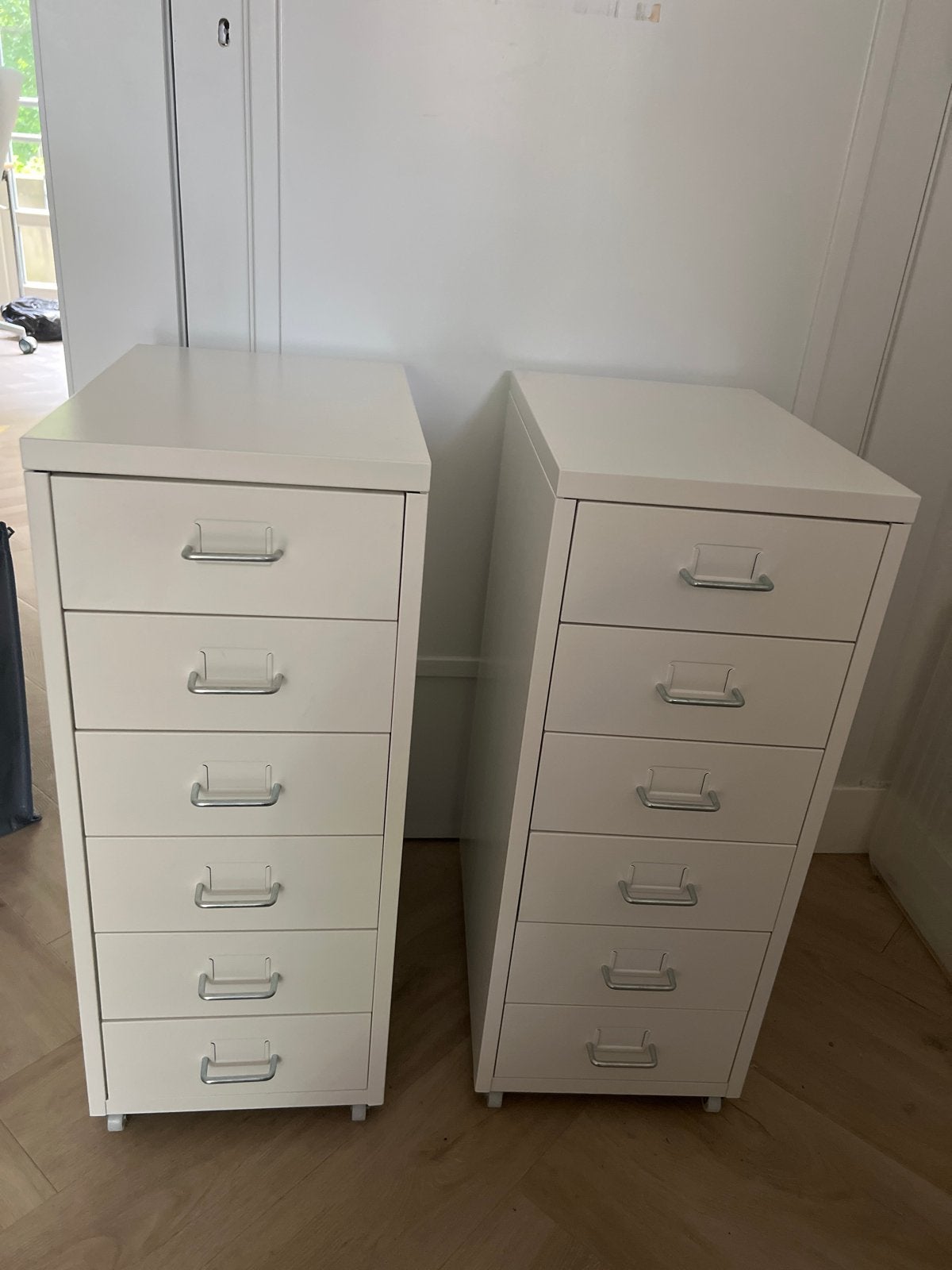 IKEA Helmer ladeblokken (2 stuks) - Wit, Huis en Inrichting, Kasten | Ladekasten, Ophalen, Minder dan 50 cm, 5 laden of meer, Zo goed als nieuw