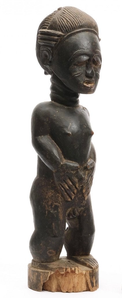 Baule - Afrikaans beeldje - Ivoorkust, Antiek en Kunst, Hout, Afrika, Ophalen of Verzenden, Handgemaakt