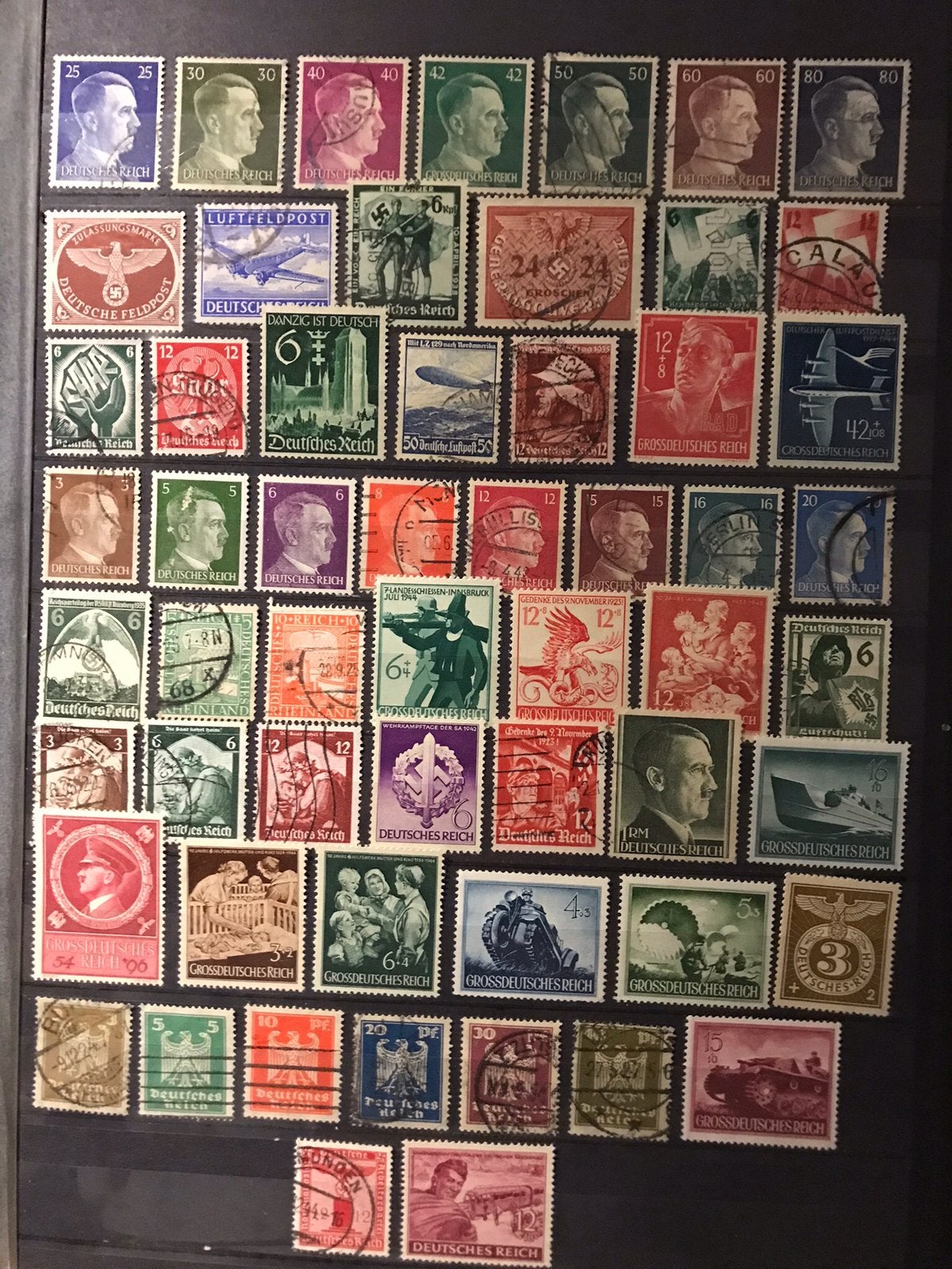 Kavel propaganda zegels nazi Duitsland WO2 periode, Ophalen of Verzenden, Overige soorten, Duitsland, Overige typen