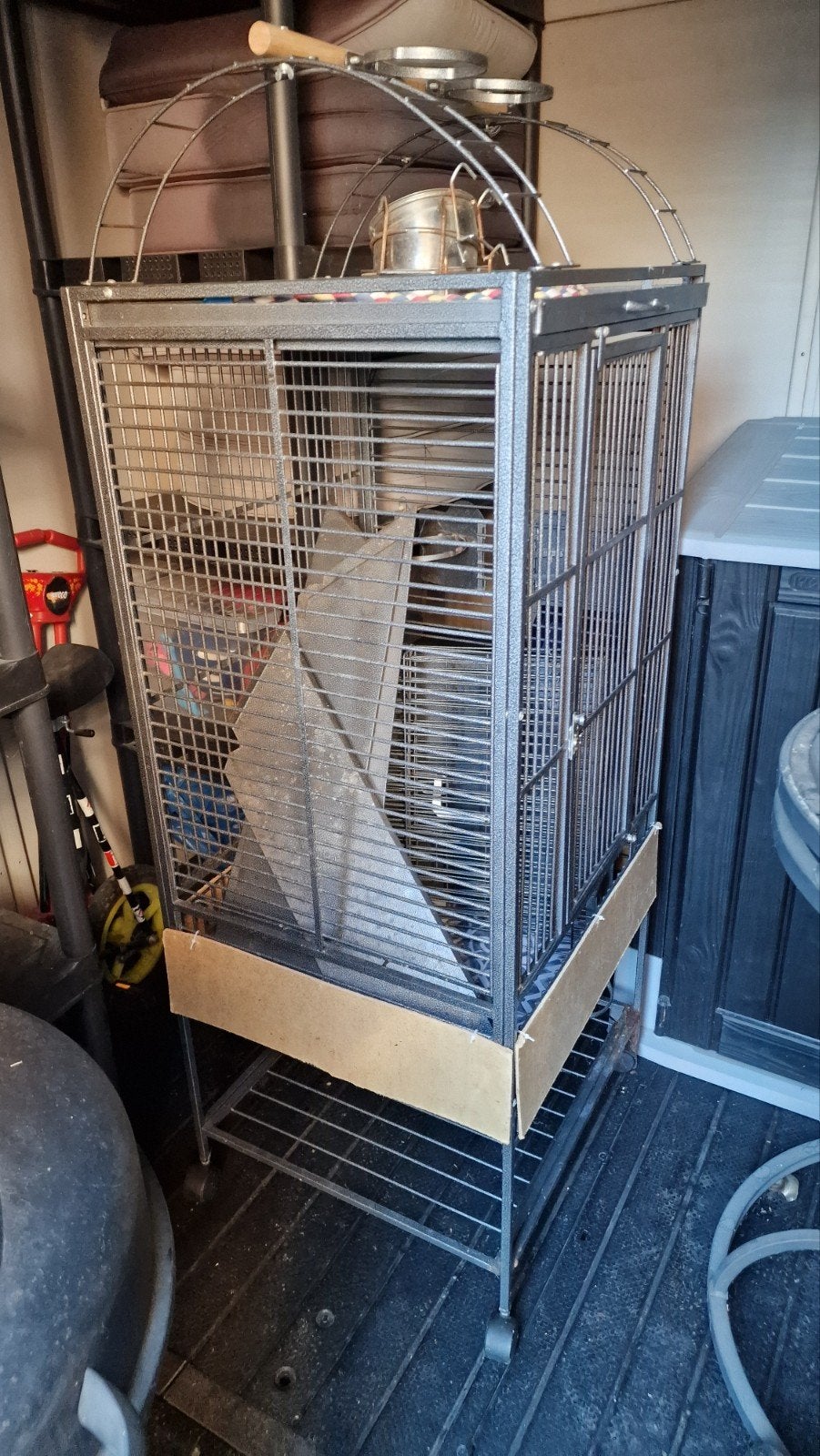 Grote papagaaien kooi 60x60x160., Dieren en Toebehoren, Vogels | Hokken en Kooien, Ophalen, Metaal, Vogelkooi