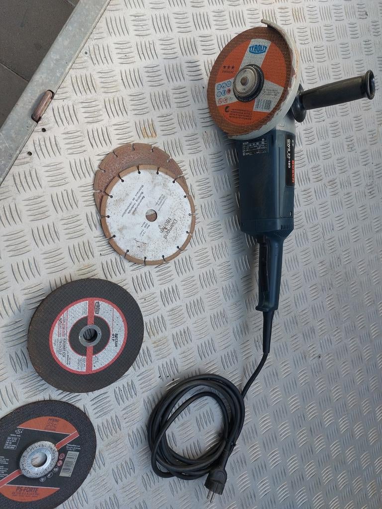 Haakseslijper Bosch 180 mm 2300 Watt 230 Volt, Ophalen of Verzenden, 1000 watt of meer, Haakse handslijpmachine