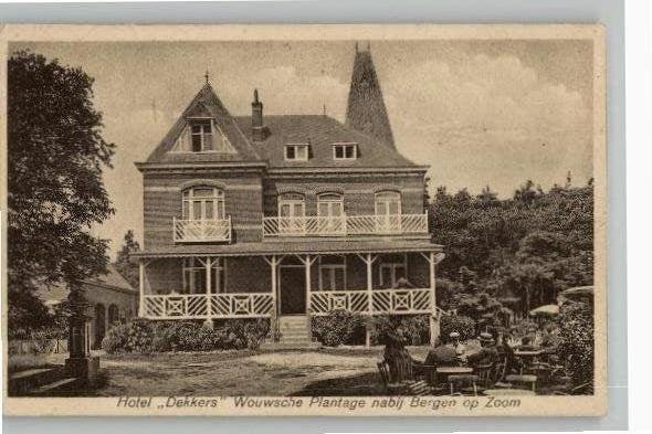 Wousche Plantage Hotel Dekkers uitg Roosenboom st 1933, Ophalen of Verzenden, 1920 tot 1940, Gelopen, Noord-Brabant